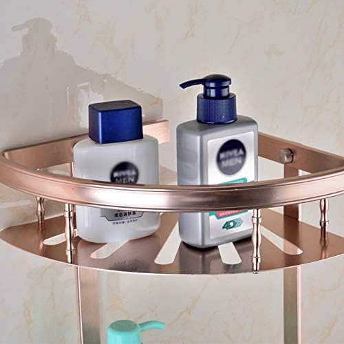 YHSGY бања туш кадиди простор алуминиум за бања полица за туширање шампон сапун козметички полици бања додатоци за складирање на организатор