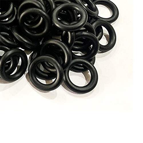 Нитрилна гума О-прстени, 32мм ОД 2мм ширина, метричка буна-n тапа О-прстени со тркалезни запечатувачки запечатувања црни 50 парчиња