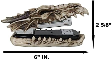Еброс подарок скелет коска змеј глава Степлер 6,75 l канцеларија десктоп додаток за домашен украс факс камена смола