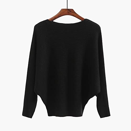 Преголема маичка за жени, срца џемпер женски женски женски сиви џемпери жени пуловер женска цврста боја лабава еден врат со долг