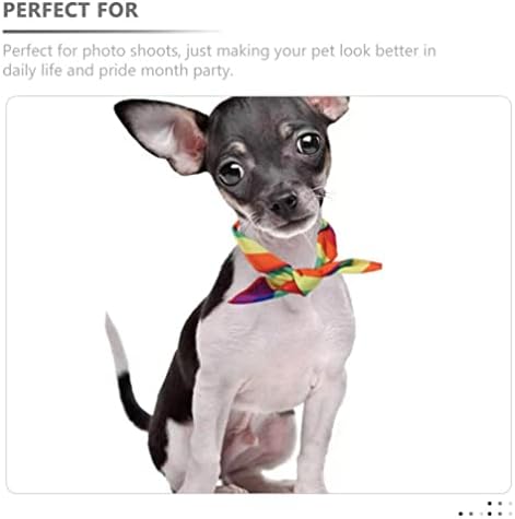 Jојофуни 1 Постави костум за миленичиња од виножито: шамија на глава на виножито од торбичко куче Туту куче ЛГБТ геј гордост Бандана