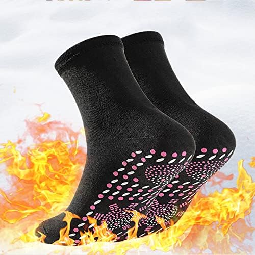 Загреани Чорапи, Чорапи За Самозагревање Со Акупресура На Турмалин, Топли И Ладно отпорни Памучни Чорапи Со Акупресурна Точка
