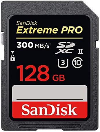 Sandisk Extreme Pro 128gb UHS-II Sd Картичка Работи Со Никон Z6 II, Z7 Ii Mirrorless Камера 300MB / s 4k Класа 10 Пакет Со Сѐ, Но Stromboli