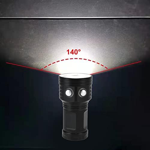 Подводен факел, LED нуркачки фенерче 3 бои 7 режими Безбедна 328ft длабочина за фотографија