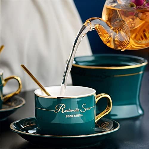 Хдрзр англиски Попладне Чај Чај Сет Нордиски Варено Овошје Чај Цвет Чајник Постави Свеќа Греење Керамички Чај Чаша
