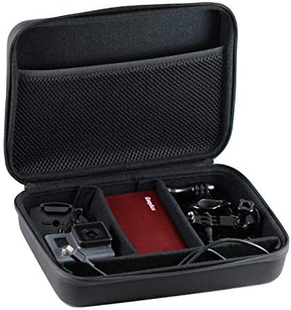 Navitech Black Heavy Duty Rugged Action Camera Thard Case/Cover компатибилен со Intova Connex | Даб | Дуо | HD2 | Нова ХД | X2 акција Cameraintova