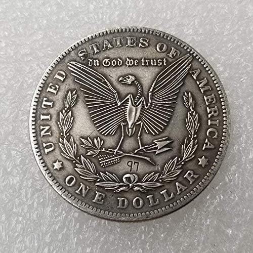 Предизвик Монета 1923 Индиски Череп Глава Купроникел Стариот Антички Сребрен Комеморативен Монета Монета Занает Монета Странски