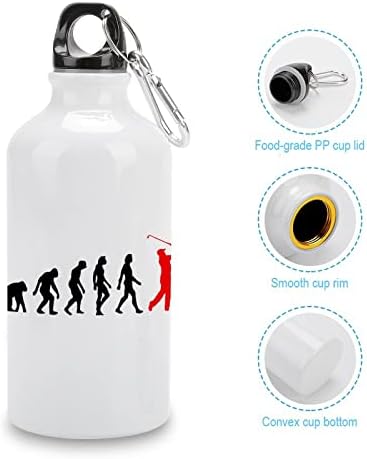 Голф еволуција алуминиумска вода шише со шише со кригла, доказ за метални спортови шишиња 400 мл