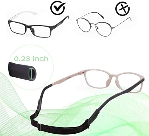 Стран за прилагодливи очила за 3 пакети, лента за затегнати очила за очила за очила за очила за очила за очила за очила за
