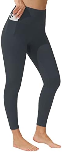 ВЕСТИФОРУ женски хеланки со висока половината за контрола на јога панталони со џебови што не се гледаат низ панталони за вежбање