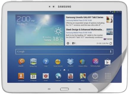 Заштитник на екранот KWMobile компатибилен со Samsung Galaxy Tab 3 10.1 P5200/P5210-Анти-кора, анти-прстински отпечаток, мат филм за приказ за таблет