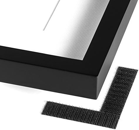 Бренд Velcro - ролна со една обвивка, двострана - црни и лепливи ленти за грб со лепило | 4 брои | Црна 3 1/2 x 3/4 во | Прицврстувачи за кука