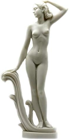 Божица Афродита Венера гола женска фигура алабастер статуа скулптура 12 инчи