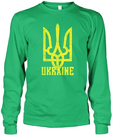 Кибертела машки украински Грб Украина Знаме Гордост Маица Со Долги Ракави