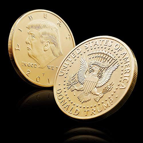 Монета на трамп; 2020 Доналд Трамп Голем 24кт Позлатен Сад Орел Комеморативна Колекционерска Монета Со Оригинален Дизајн