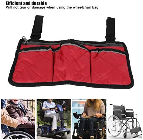 Организатор на потпирачи за потпирачи на софа од 12,6 × 6,9in, мултифункционална торба за висина од страна на инвалидска количка, торбичка