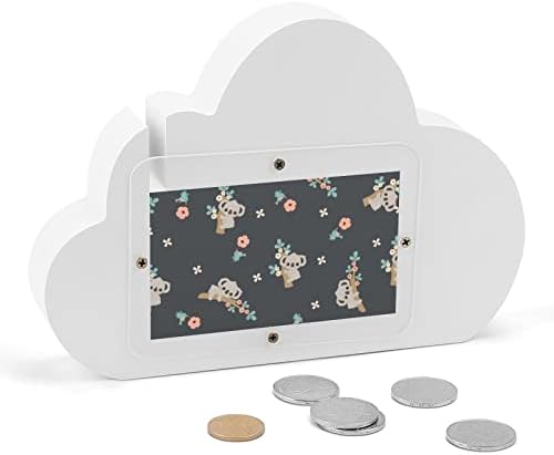Симпатична цртана филмска коала цветни свинги банкарски облик на облик пари пари пари за пари за девојчиња за девојчиња