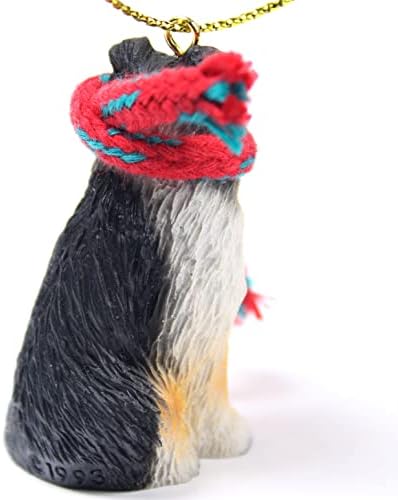 Концепти за разговор Shetland Sheepdog Tiny Miniater One Tricolor за Божиќни украси - прекрасно!