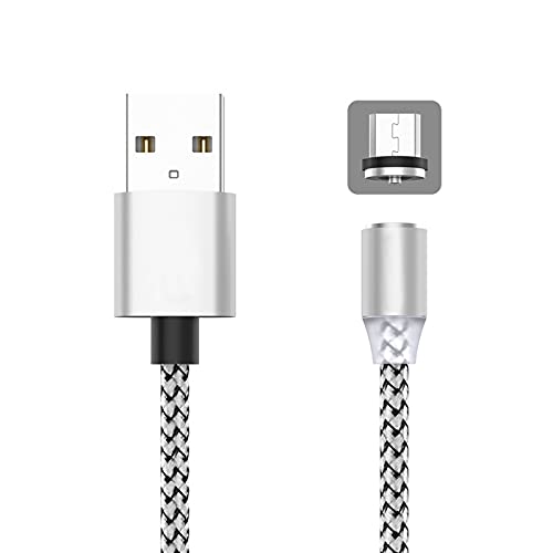[2 Пакет] 2м Магнетни МИКРО USB Кабел За Samsung Андроид Мобилен Телефон Тип-C Полнење за iPhone Xs XR 8 Магнет Полнач Жица Кабел