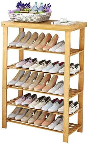 Whlmyh Едноставен стил на чевли за чевли, 5 слој дише и прекрасна дневна соба спална соба балконски чевли за складирање лесни за чистење, погодни