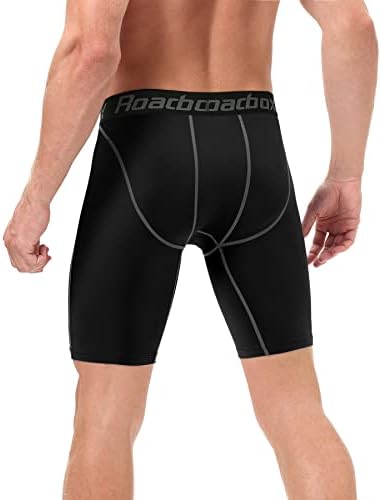 Шорцеви за компресија на патоказот за мажи 3 пакувања ладно суво атлетско тренингот долна облека за теретана спандекс базаер боксерски