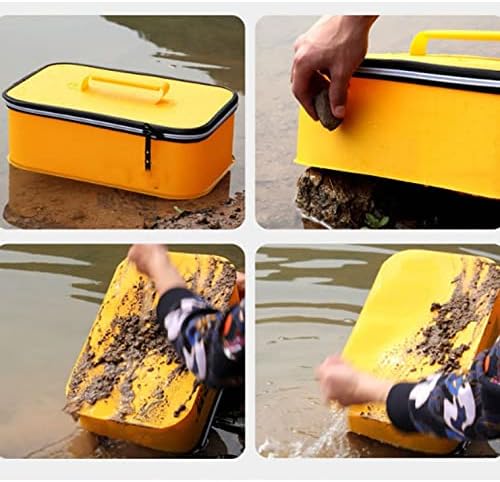Jkuywx eva риболов торби преносна мултифункционална корпа за преклопување во живо риба кутија за кампување со вода за лов на вода