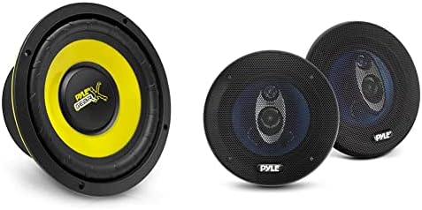 Систем за звучни звучници на средниот бас на Pyle Car - Pro 5 Inch 200 Watt 4 Ohm Auto Auto Mid -Bass Component Poly Woofer &