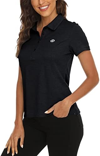 Mofiz жени кратки ракави голф поло маички брзо суво камо лесен UPF 50+ тениски спортски атлетски врвови случајно