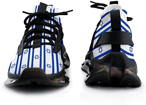 Weedkeycat Израелско знаме во облик на машки спортски чевли лесни модни атлетски чевли
