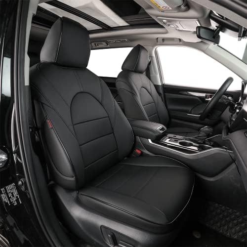 Обвивки за седиште за автомобили EKR Custom Fit Car за избрани Toyota Sienna LE 2021 2022 2023 - Три ред, кожа