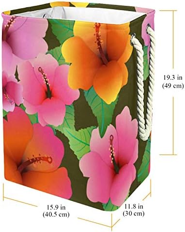 Unicey Hibiscus цвет водоотпорен алишта за перење алишта за домови за домашен организатор за бебиња