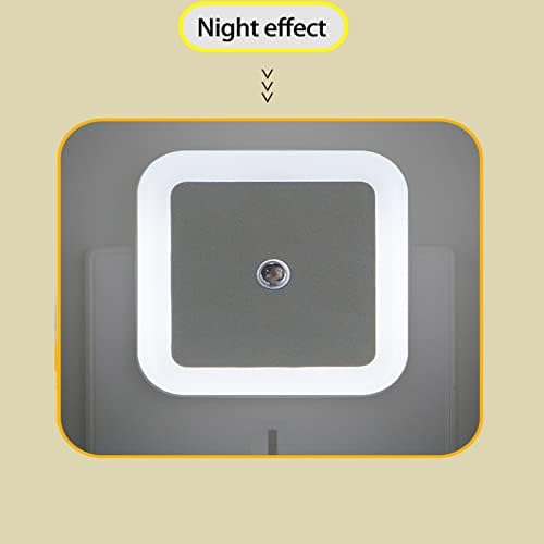 ПРИКЛУЧОК Предводена Ноќно Светло Меки Бели Ноќни Светла Автоматско Вклучување/Исклучување Паметен Сензор За Самрак До Зори Енергетски