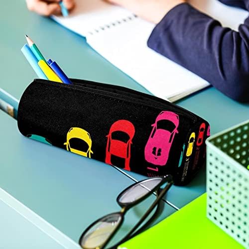 Обоени тркачки автомобили молив случај Студентска канцелариски торбички торбички патент пенкало торба козметика торба за ученици од училиштата