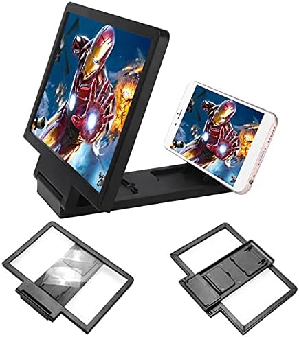 Лудхнх за мобилни телефони Зголемувач на екранот за 3Д засилувач на видео -екранот за засилувач со заградување со глава за магла за филмови за