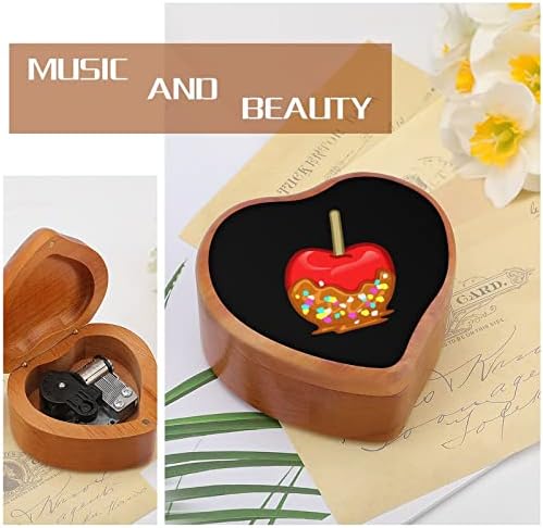 Слатка бонбони од цреша часови музички кутија гроздобер дрвена форма во облик на музички кутии играчки подароци украси
