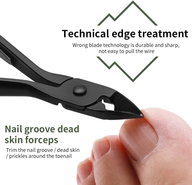 Sdutio Nail Clippers алатка за челик професионален секач за нокти педикир мртви ножици на кожата мултифункционални нокти за нокти за чешлање
