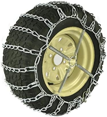 Продавницата РОП | 2 синџири на гуми за гуми и затегнувачи за парови за куб -катомски трактор со гуми 25x12x12