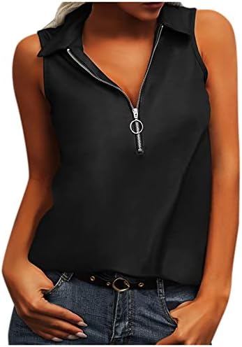 Женски летен резервоар врвови против вратот Камизол без ракави блуза за жени цврсти врвови секси кошули трендовски маички кошули