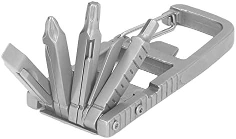Преклопување мулти -алатка, клуч за прицврстување мултитул 12 во 1 преклопување мулти функција не'рѓосувачки челик шрафцигер, држач