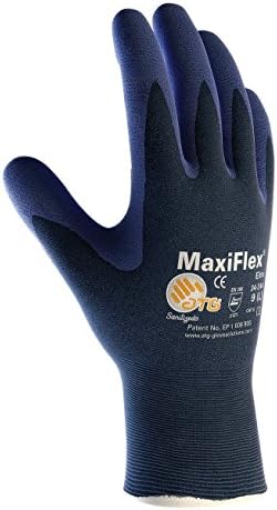 Maxiflex Elite 34-244/m Ултра мала тежина Беспрекорна плетена најлонска ракавица со нитрилна обложена микро-пена зафат на дланка и прсти,