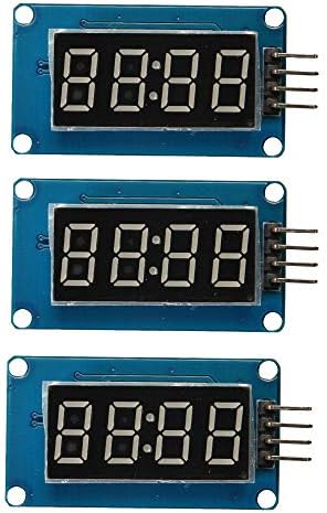 Comimark 3PCS 4 бита TM1637 Дигитална цевка LED модул за приказ на часовникот за Arduino поради UNO 2560 R3