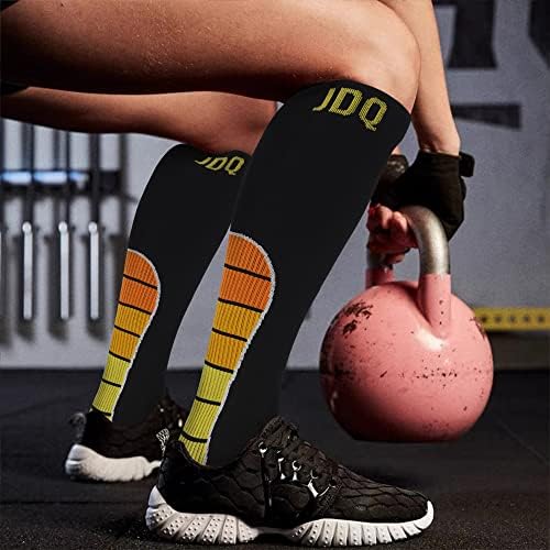 JDQ чорапи за компресија за жени и мажи, циркулација 20-30mmhg, чорапи со високи колена, најдобра поддршка за медицински сестри Б серии