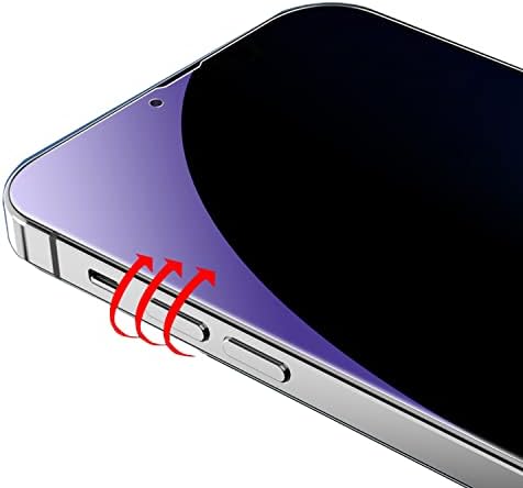 BWEDXEZ 3 Пакет Анти-Сина Приватност Калено Стакло Костум за iPhone 14 плус/iPhone 13 Pro Max Анти-Шпионски Екран Заштитник Анти-Ѕиркаат