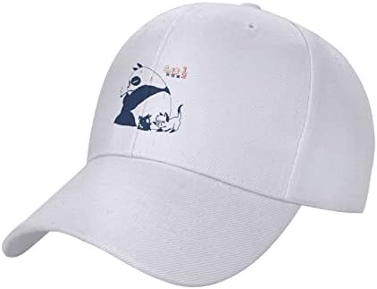 TOWTEX RANMA ½ Бејзбол капа Унисекс удобно и дише прилагодливи капачиња на отворено спорт тато капа за камиони Капа Бела