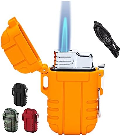 Полесен факел, полесен мини бутан со безбедносно заклучување, водоотпорен џеб полесен ветерносен гас запален прилагодлив млазен