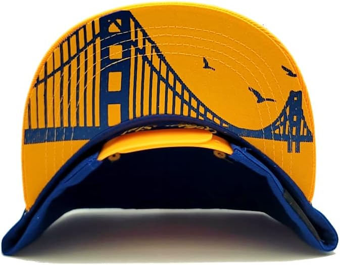 Голден Стејт Нов младински мост на мост на мост бран сино злато ера шминка капа