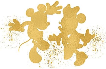 Едноставно извонреден сет од 3 8 x 10 отпечатоци инспирирани од Мики и Мини Маус - златен постер - Инспириран од Дизни - Домашна уметност - Фрама