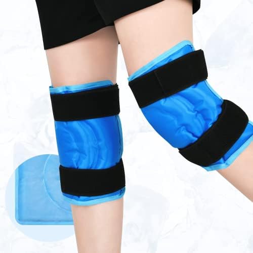Пакет со мраз на коленото за повреди, гел ладно пакување на коленото со ладно компресија за олеснување на болката во коленото, артритис,