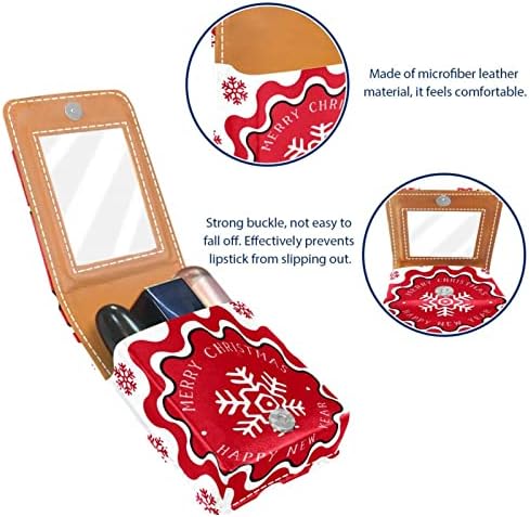 Кармин за шминка ОРИУКАН торба ЗА кармин со огледало пренослива торбичка за складирање кармин организатор за складирање сјај за