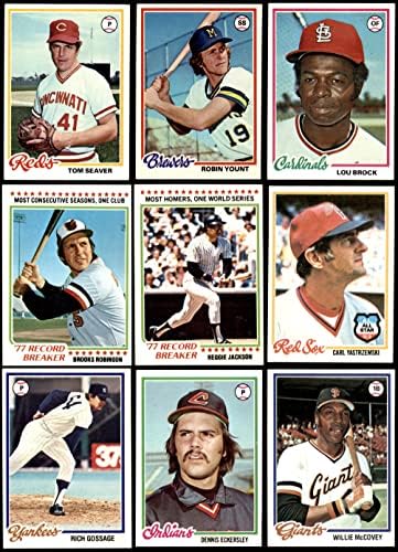 1978 година Бејзбол Топпс комплетен сет екс+